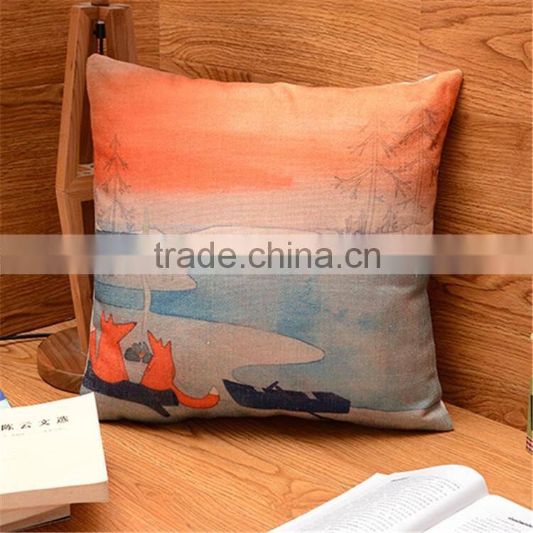 Printed Decorative Throw Pillow Covers Seat Cushion cover