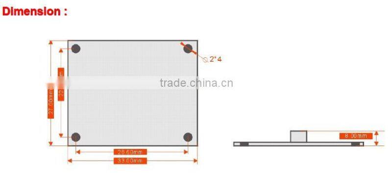 DCM260B Low Cost 3D Mini Compass With +/-/85deg Tilt Compensation , RS232/RS485/TTL Interface Optional