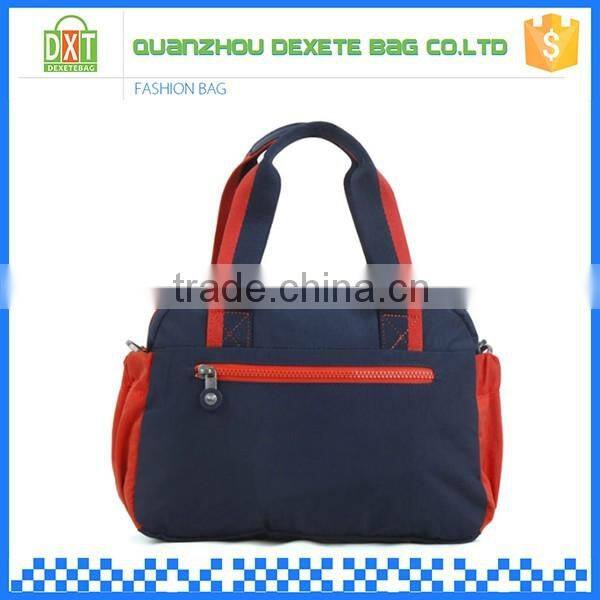 Newest design waterproof polyester colorful customized logo travel bag small