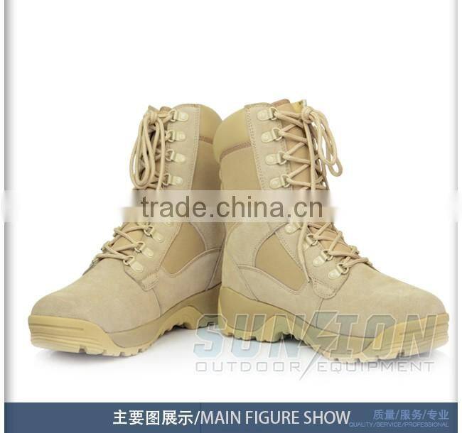 USA standard Tactical Boots is made of waterproof nylon and cowhide leather