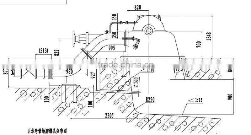 Horizontal Pelton hydro turbine