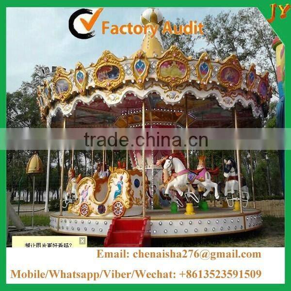 Best quality!!!Outdoor playground carousel horse for hot sale
