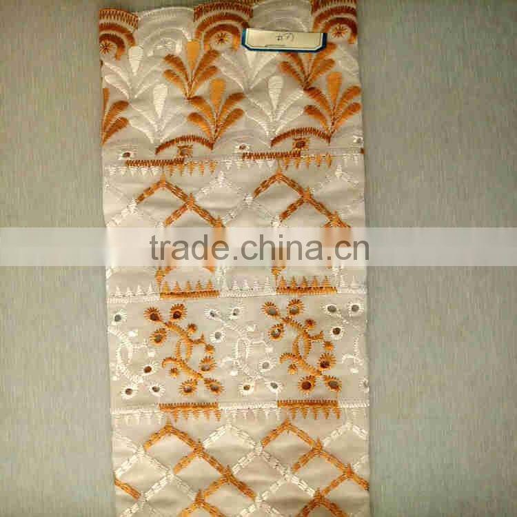 CHINA SUPPLIER T/C HEAVY ALLOVER EMBROIDERY FABRIC