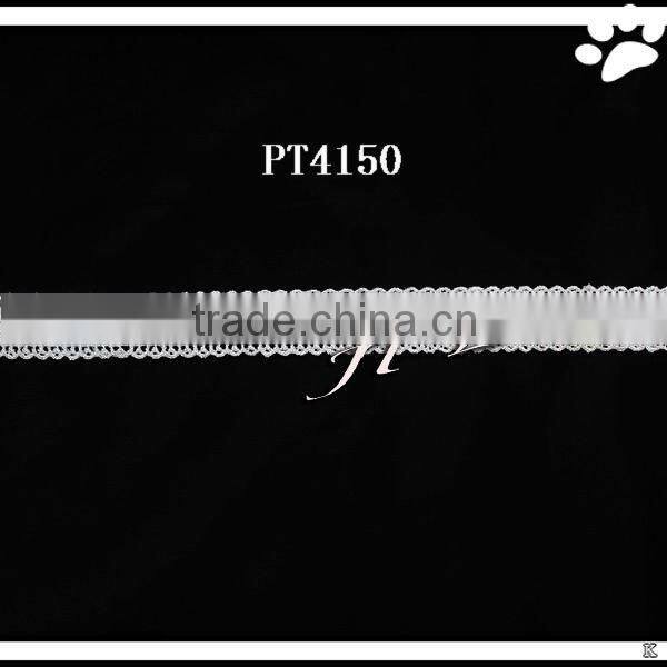 2.3cm embroidery polyester lace trim for garment(PT4152)