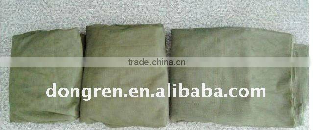 Olive green 100% polyester army mosquito net