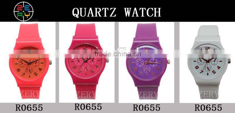 custom logo printed retro watch, silicone strap retro watch R0663