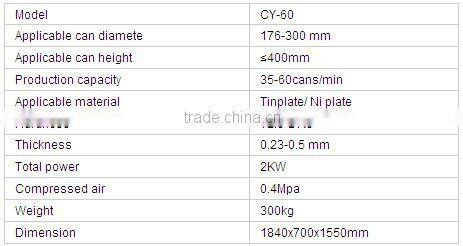 tinplate can body rounding machine