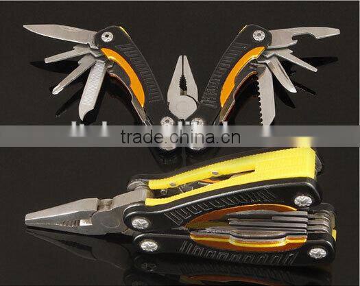 OEM Multifunctional stainless steel colorful pliers with outdoor accessory