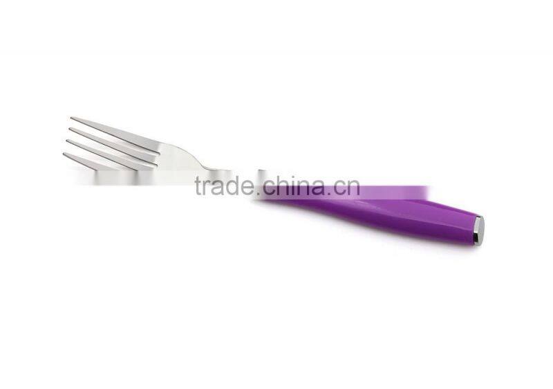 plastic handle stainless flatware, stainless steel cutlery set 24 pieces, plastic handle cutlery set