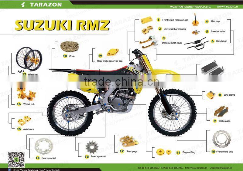 TARAZON brand hot sale motorcycle spare parts for Suzuki dirt bike