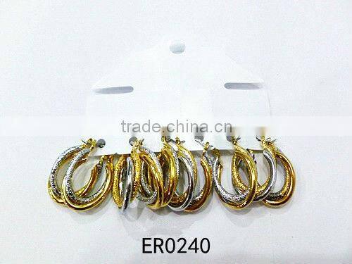 Coin earring designs for women gold earring with competitive price