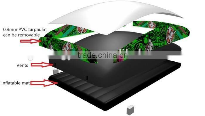 wholesale snowboard inflatable stunt bag ,big airbag price for sport games