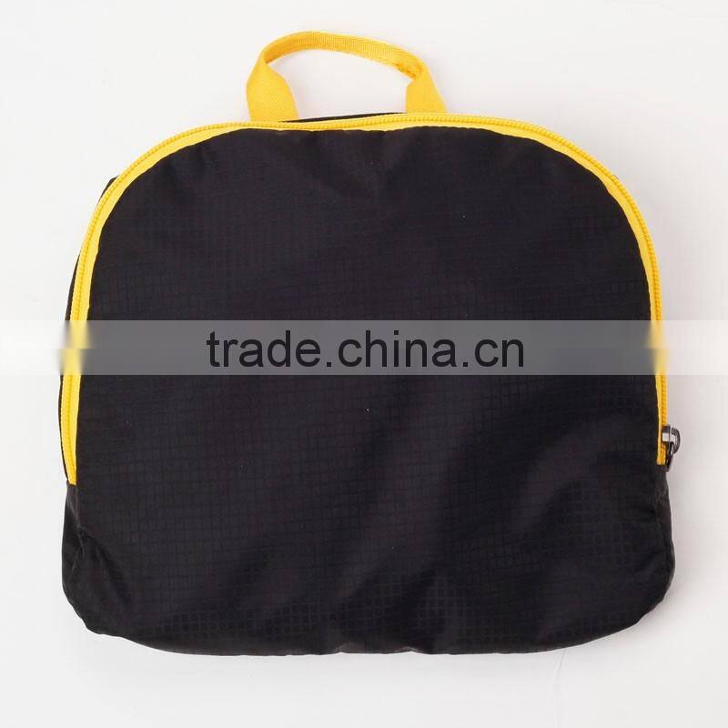 Promotional super Lightweight foldable nylon backpack folding school bag