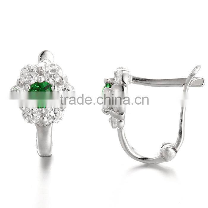 Green Stone Jewelry Earrings for Women Daily Wear