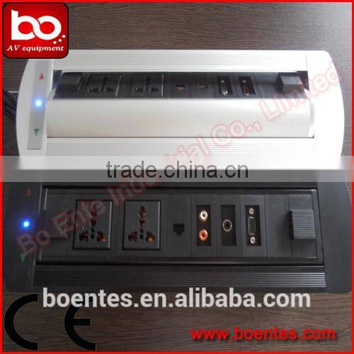 Conference Table Motorized Desktop Socket with AV Interface/Anchor Pop Up Box