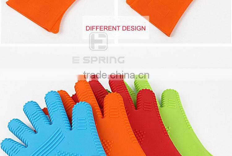 Heat New Arrival Resistant Cooking Baking BBQ Oven Pot Holder Kitchen Mitt Silicon Glove