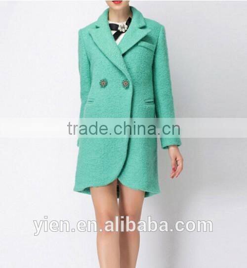 2014-2015 Hot Fashion Cashmere Coat Women Candy Color Elegant Cashmere Coat Women