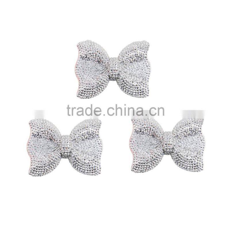 wholesale 2016 beautiful handmade resin rhinestone Bowknot