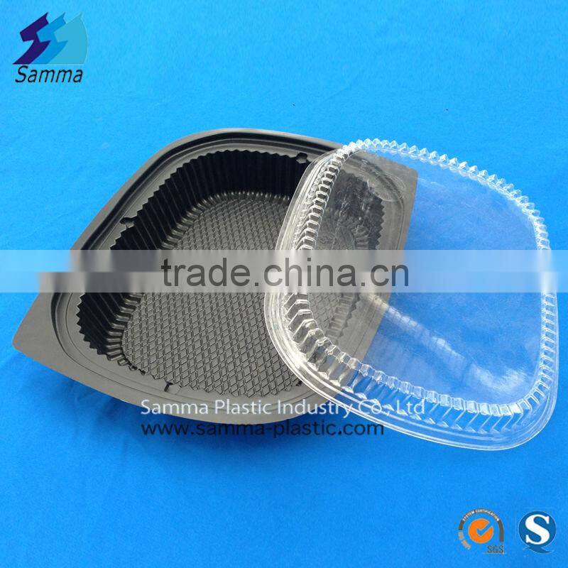 Transparent Cover Disposable Plastic Bento Box