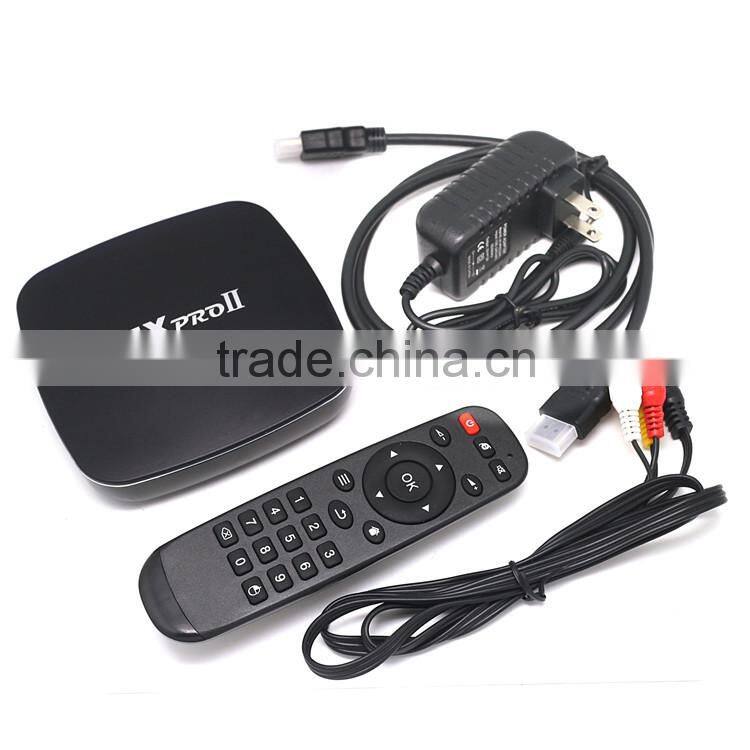 New Arrival MXPROII Smart TV Box Amlogic S905 Quad Core Android TV Box Android 5.1.1 OS