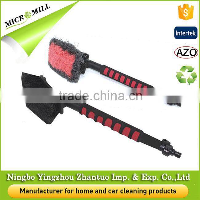 Mini car brush for washing trucks, car wheel brush