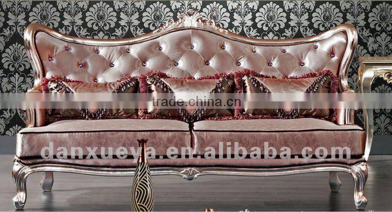 Classic royal imperial golden fabric sofa