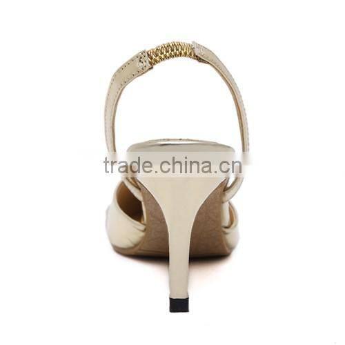 2016 Sexy rivets design pointed toe woman sandals for hot-selling PL1705