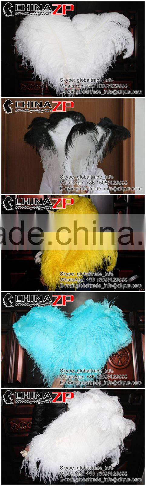 ZPDECOR No.1 Supplier in China Size From 6''-8'' Factory Exporting Popular Dyed MIx Colors Ostrich Feathers Plume for Decoration