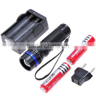 led zoom q5 led waterproof diving flashlight 310 lumen