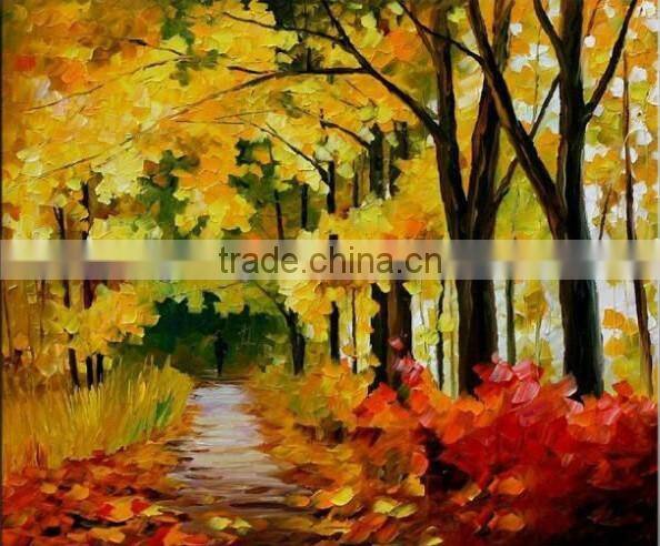 Landscape knife Painting ( 100% Handmade Artwork )