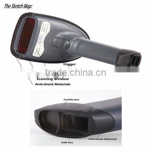 LS-1698 Wired 1D handheld Laser barcode scanner for Supermarket