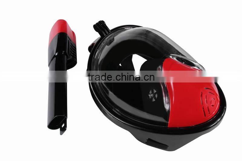2016 hot sell full face snorkel Diving Mask for Gopro SJCAM