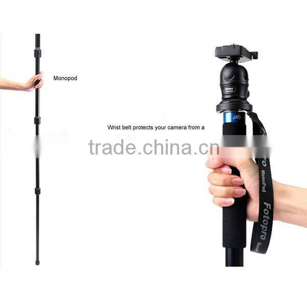 Fotopro 4 sections 25mm diameter with ball head professional aluminum monopod