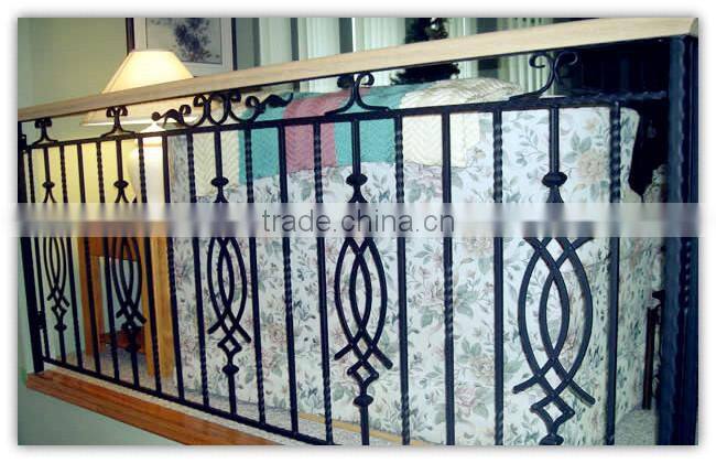 Decorative China ISO9001 wrought iron window railing manufacturer