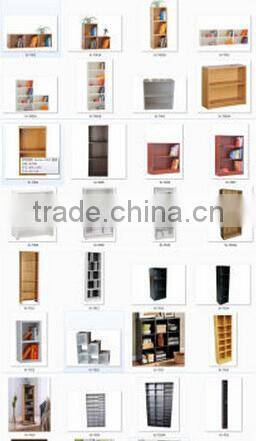 2015 cheap oak effect 4 tier bookshelf unit for sale