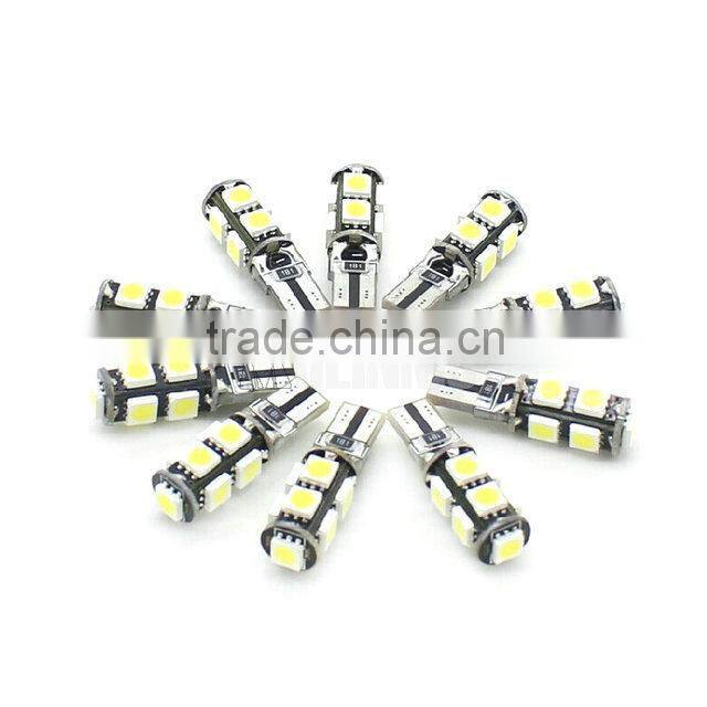 T10 9 led 5050 smd Canbus Error Free AUTO Clearance Lights W5W 194 CAR door LIGHT reading lamps dome bulbs Wedge Interior Side