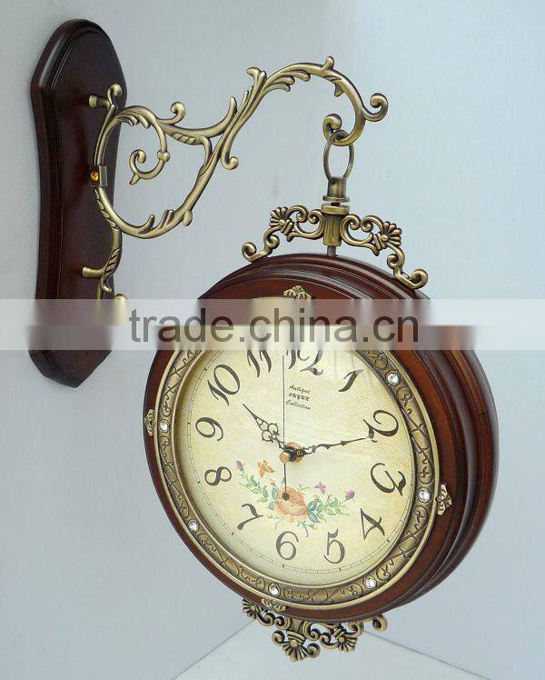 Modern Design White Wood Frame Wall Clock For Home Decoration