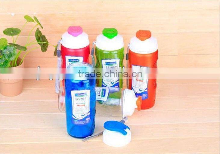 Colorful glass sport water bottle 500ml