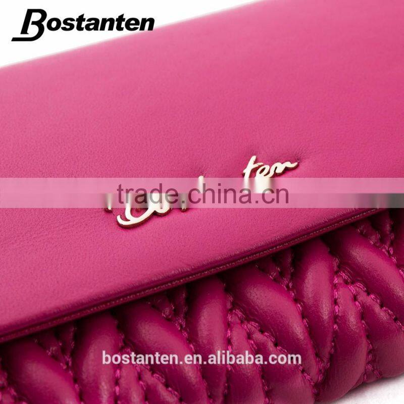 rose red fashion trendy women wallet purse hand bags leather