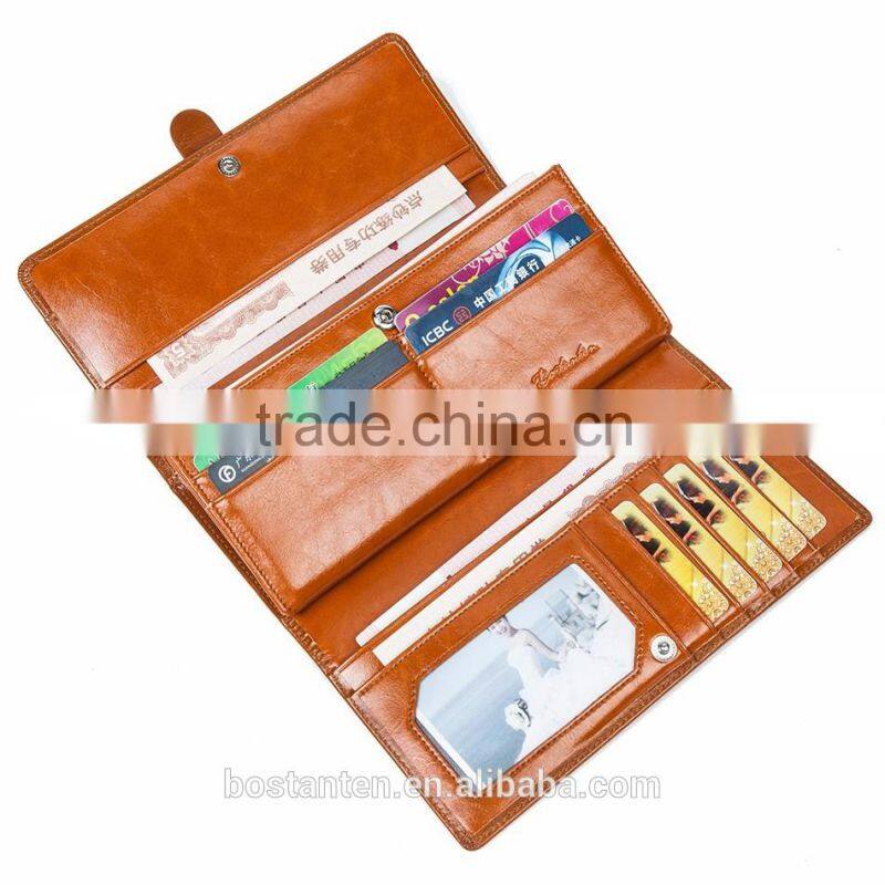 wholesale women vintage leather purse wallet hand bag clutch wallet