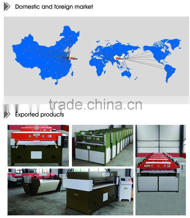 swing arm cutting press for shoe sole