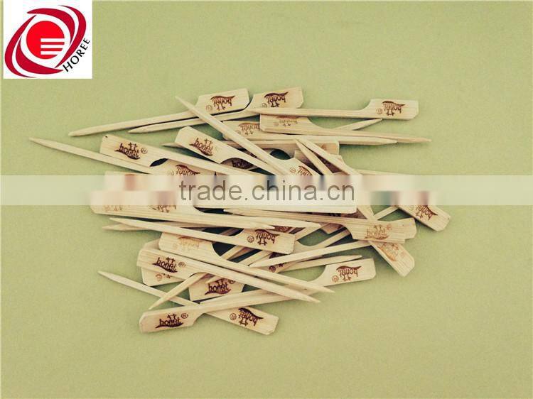 Chinese Anhui customizable mini bamboo fruit fork with logo