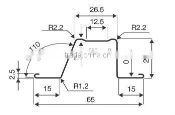 light steel keel roof channel C section and batten