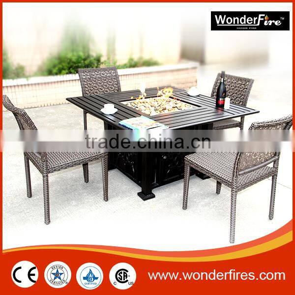 Rectangle Propane Backyard Fire Pit