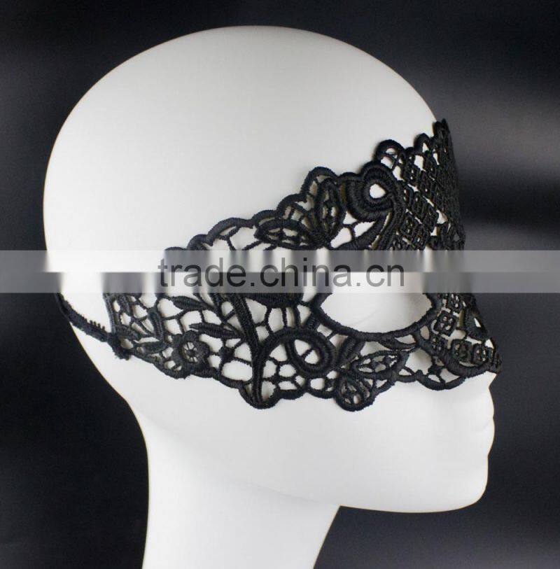 Wholesale pierced lace eye mask, masquerade lace party mask for birthday/celebration