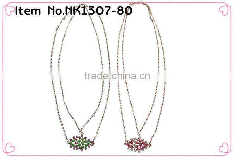 2014 fancy girls cross necklace