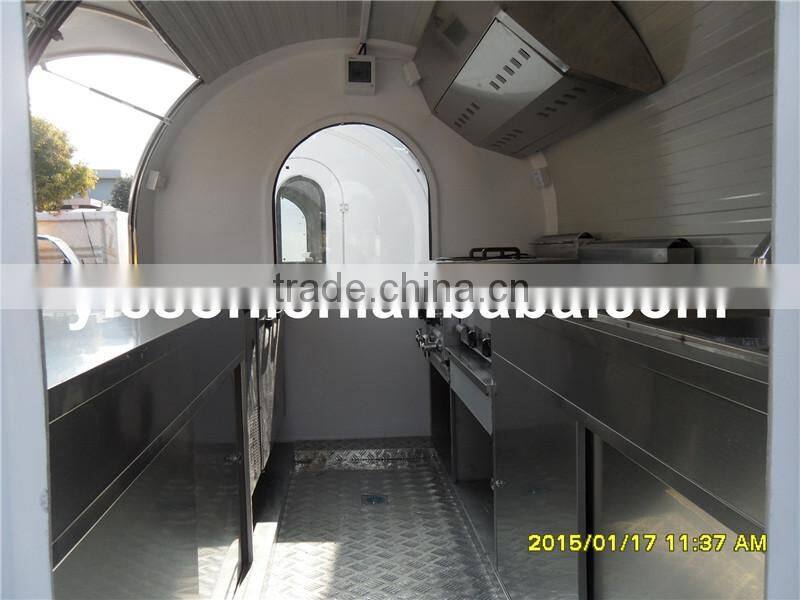 Yieson custom french fries kiosk fast food cart/bbq grill food trailer for sale