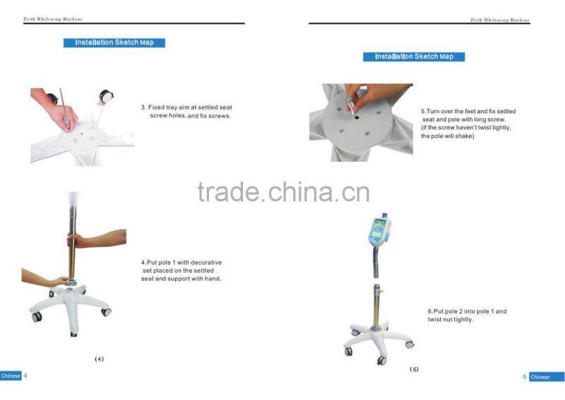 blue red purple led light teeth whitening