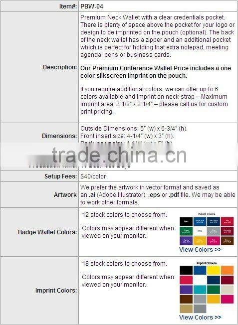 non woven pouch with name tag neck lanyard