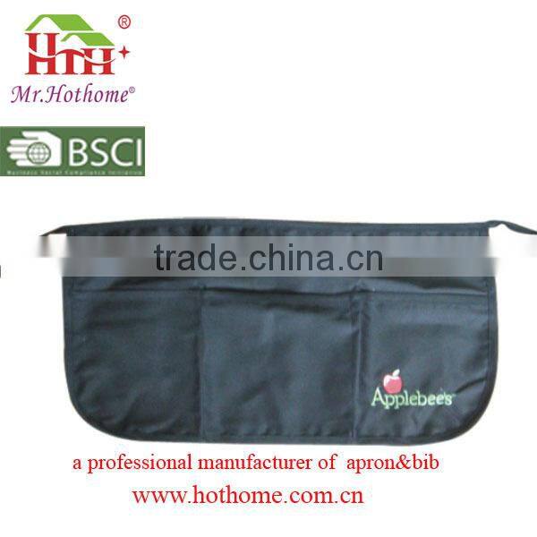 Wholesale waist apron with zipper pocket, apron of uniform